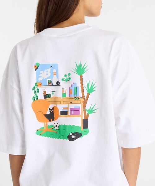 売れ筋商品|||ニューバランス Tシャツ レディース トップス DRAKE CEREAL ROOM - Print T-shirt - white New Balance X Drake Cereal ルームショートスリーブTシャツ（T