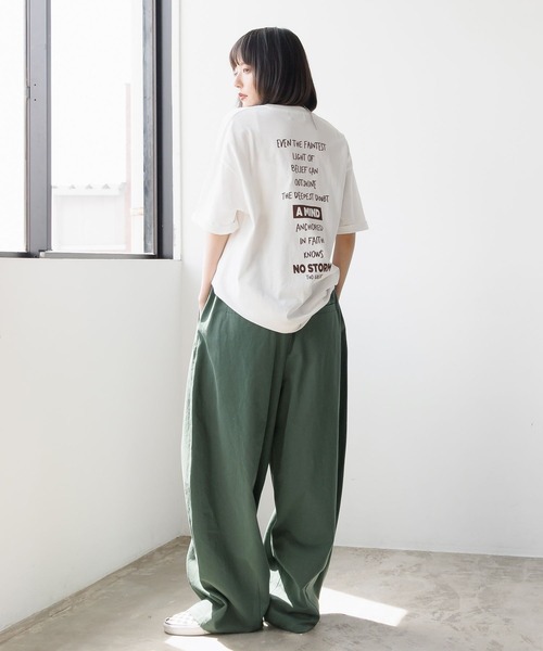 PBLIM（ページボーイリム）の「《UNISEX》ボリュームコットンパンツ（その他パンツ・レディース・クリーム/グリーン系その他/ブラウン系その他・LARGE/MEDIUM）」の14枚目の写真