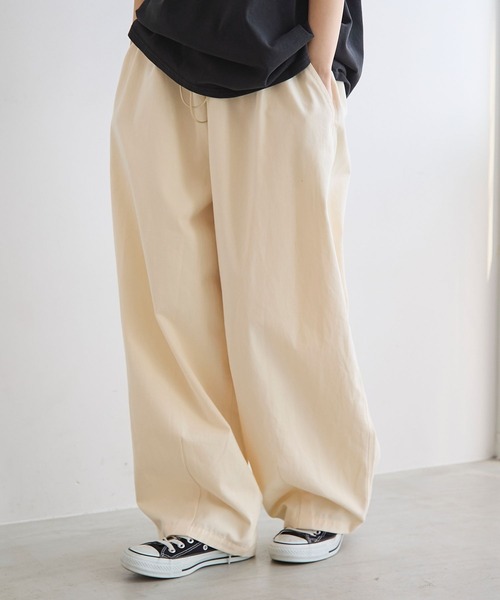 PBLIM（ページボーイリム）の「《UNISEX》ボリュームコットンパンツ（その他パンツ・レディース・クリーム/グリーン系その他/ブラウン系その他・LARGE/MEDIUM）」の4枚目の写真