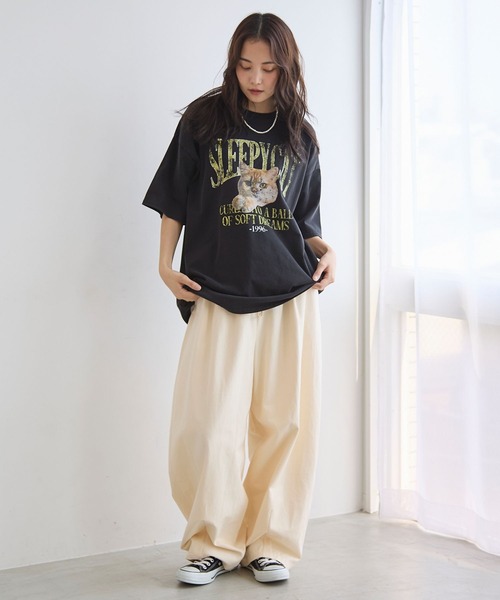 PBLIM（ページボーイリム）の「《UNISEX》ボリュームコットンパンツ（その他パンツ・レディース・クリーム/グリーン系その他/ブラウン系その他・LARGE/MEDIUM）」の6枚目の写真