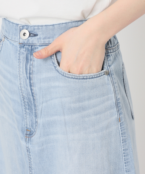 Spick & Span(スピックアンドスパン)の「《WEB限定追加》upper hights/アッパーハイツ 別注LAZY SKIRT(デニムスカート・レディース・ブルー/ホワイト・25/24)」の11枚目の写真