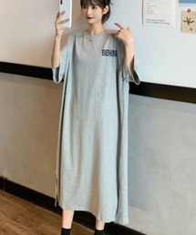 ロゴプリント Tワンピース