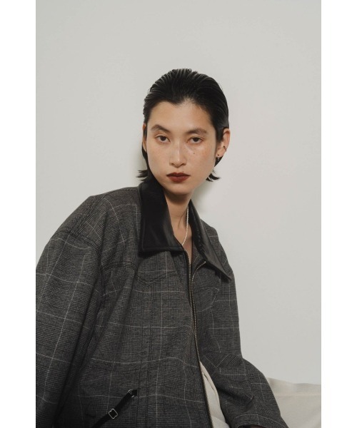 Knuth Marf(クヌースマーフ)の「custom leather military jacket(unisex)(その他アウター・レディース・ネイビー/その他・FREE)」の8枚目の写真