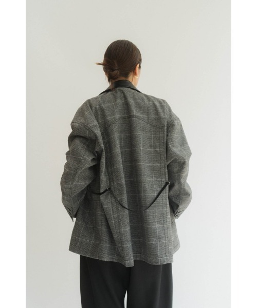 ジャケット・アウター knuthmarf custom leather military jacket custom leather military jacket(unisex)/navy | KNUTH MARF