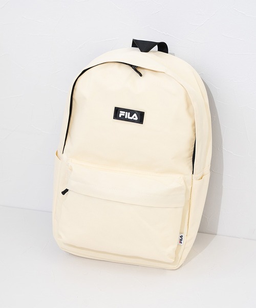 FILA（フィラ）の「【FILA】スタンダードデイパック（バックパック/リュック・レディース・ブラック系その他/アイボリー/ブラック・FREE）」の2枚目の写真