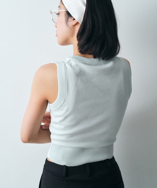 CODE A(コードエー)の「design knit tank(ニット/セーター・レディース・ブラック/ライトブルー/ライトグレー・00)」の11枚目の写真
