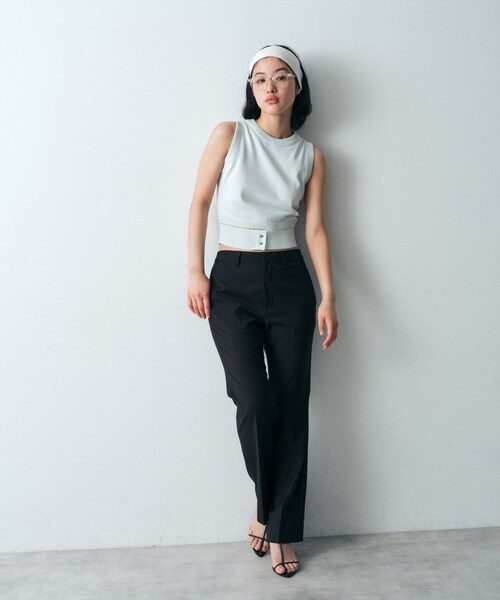 CODE A(コードエー)の「design knit tank(ニット/セーター・レディース・ブラック/ライトブルー/ライトグレー・00)」の12枚目の写真