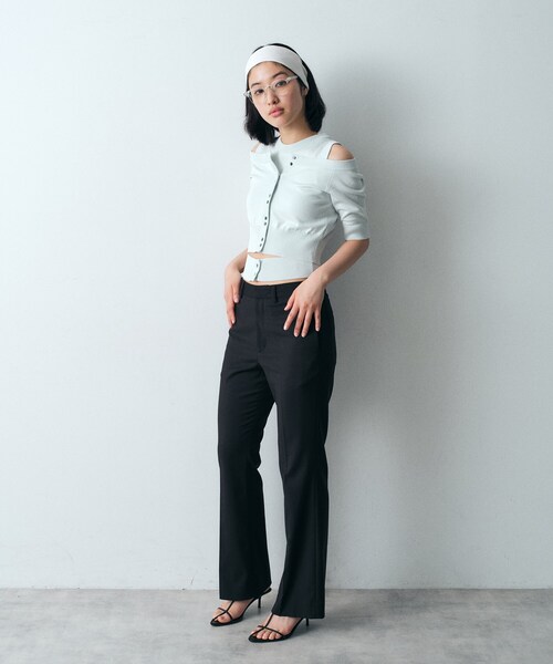CODE A(コードエー)の「design knit tank(ニット/セーター・レディース・ブラック/ライトブルー/ライトグレー・00)」の17枚目の写真