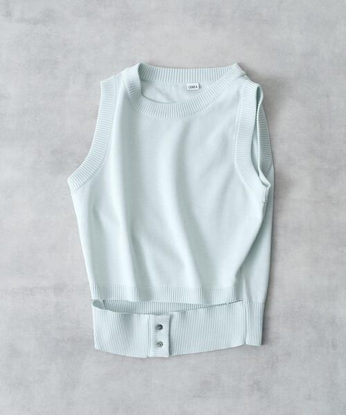 CODE A(コードエー)の「design knit tank(ニット/セーター・レディース・ブラック/ライトブルー/ライトグレー・00)」の18枚目の写真