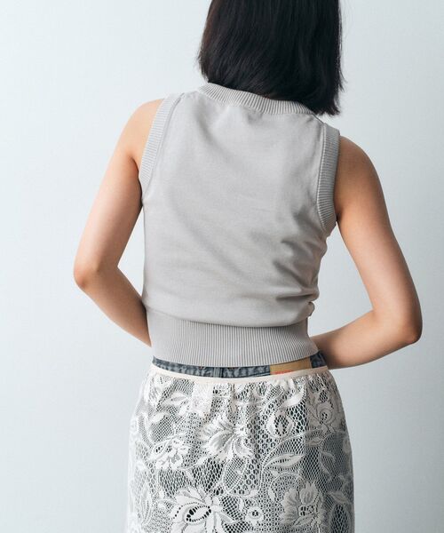 CODE A(コードエー)の「design knit tank(ニット/セーター・レディース・ブラック/ライトブルー/ライトグレー・00)」の21枚目の写真
