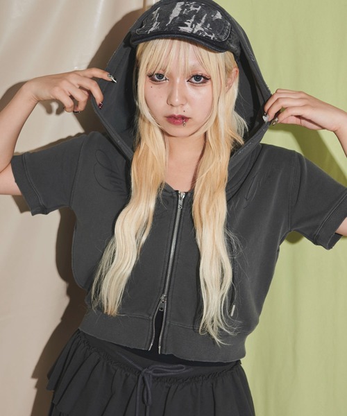 dispark（ディスパーク）の「DISPARK/グラフィックWジップパーカー（パーカー・レディース・スミクロ・FREE）」の9枚目の写真