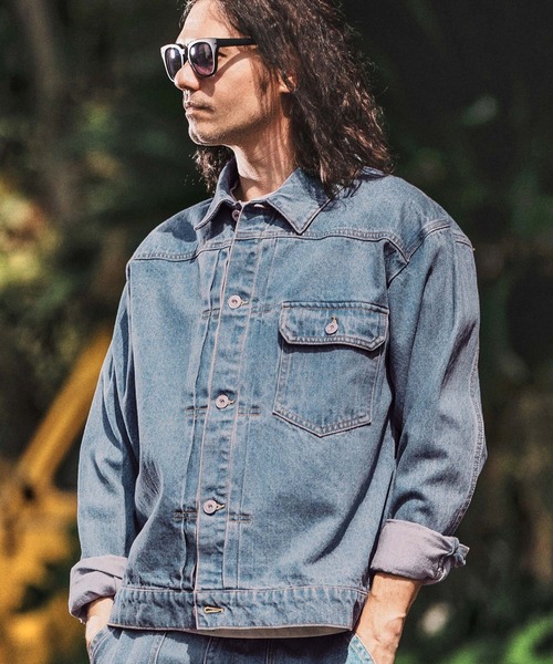 WONDER WALL MOTEL(ワンダーウォールモーテル)の「mj10798- DENIM JACKET(Gジャン) デニムジャケット(デニムジャケット・メンズ・ライトインディゴブルー/インディゴブルー・S/M/L/XL)」の14枚目の写真