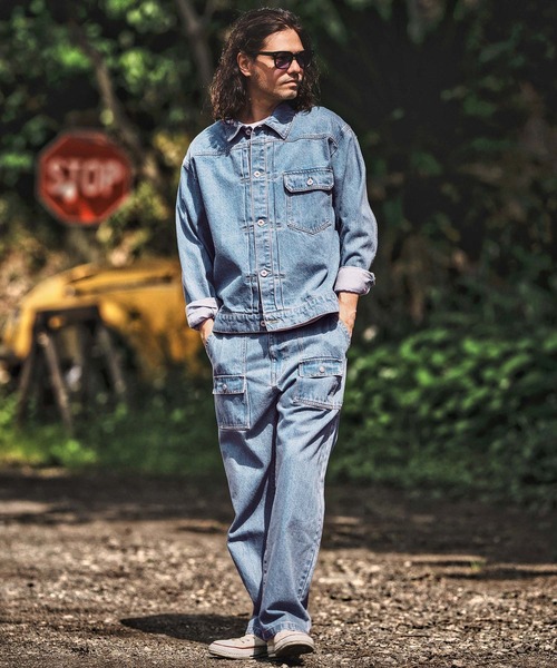 WONDER WALL MOTEL(ワンダーウォールモーテル)の「mj10798- DENIM JACKET(Gジャン) デニムジャケット(デニムジャケット・メンズ・ライトインディゴブルー/インディゴブルー・S/M/L/XL)」の10枚目の写真
