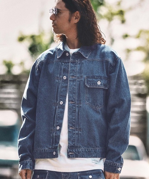 WONDER WALL MOTEL(ワンダーウォールモーテル)の「mj10798- DENIM JACKET(Gジャン) デニムジャケット(デニムジャケット・メンズ・ライトインディゴブルー/インディゴブルー・S/M/L/XL)」の12枚目の写真