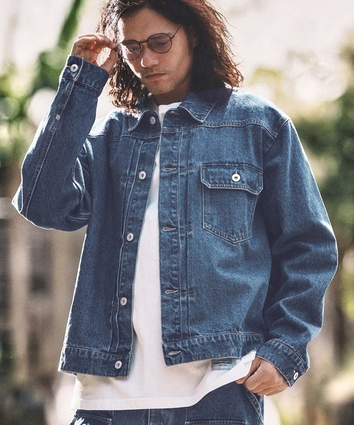 WONDER WALL MOTEL(ワンダーウォールモーテル)の「mj10798- DENIM JACKET(Gジャン) デニムジャケット(デニムジャケット・メンズ・ライトインディゴブルー/インディゴブルー・S/M/L/XL)」の13枚目の写真