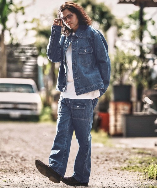 WONDER WALL MOTEL(ワンダーウォールモーテル)の「mj10798- DENIM JACKET(Gジャン) デニムジャケット(デニムジャケット・メンズ・ライトインディゴブルー/インディゴブルー・S/M/L/XL)」の3枚目の写真