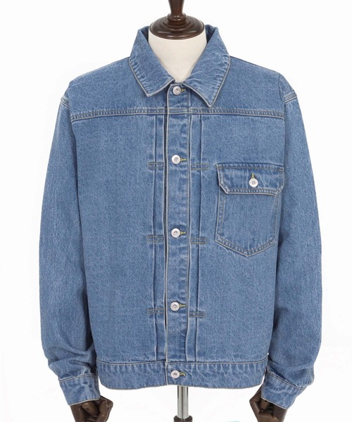WONDER WALL MOTEL(ワンダーウォールモーテル)の「mj10798- DENIM JACKET(Gジャン) デニムジャケット(デニムジャケット・メンズ・ライトインディゴブルー/インディゴブルー・S/M/L/XL)」の6枚目の写真
