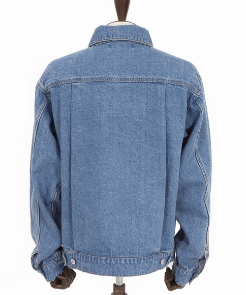 WONDER WALL MOTEL(ワンダーウォールモーテル)の「mj10798- DENIM JACKET(Gジャン) デニムジャケット(デニムジャケット・メンズ・ライトインディゴブルー/インディゴブルー・S/M/L/XL)」の7枚目の写真
