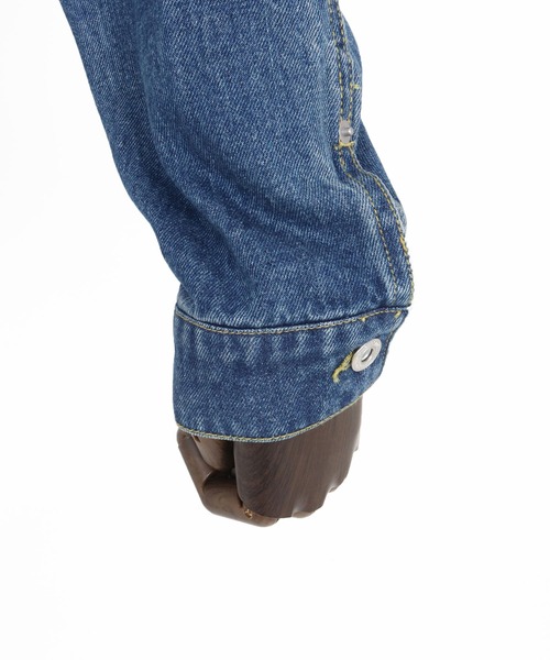 WONDER WALL MOTEL(ワンダーウォールモーテル)の「mj10798- DENIM JACKET(Gジャン) デニムジャケット(デニムジャケット・メンズ・ライトインディゴブルー/インディゴブルー・S/M/L/XL)」の21枚目の写真