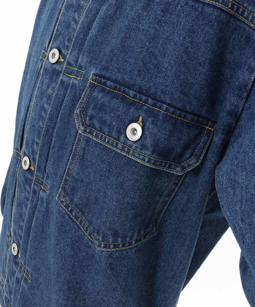 WONDER WALL MOTEL(ワンダーウォールモーテル)の「mj10798- DENIM JACKET(Gジャン) デニムジャケット(デニムジャケット・メンズ・ライトインディゴブルー/インディゴブルー・S/M/L/XL)」の16枚目の写真
