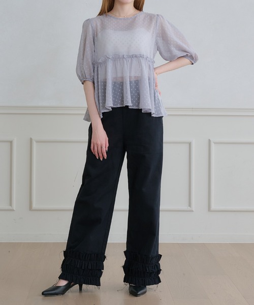 T♡♡コメ逃げブロック スナイデル　ペプラムチュニックブラウス SNIDEL（スナイデル）の「ペプラムチュニックブラウス（シャツ