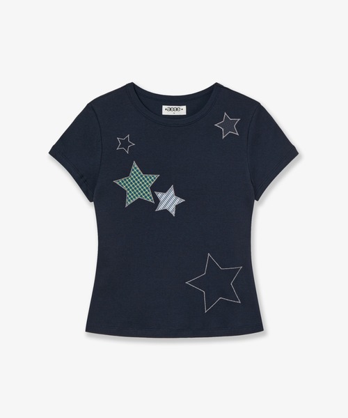 aeaeTシャツ CHECK STAR TEE 新品未使用 aeae CHECK STAR TEE（Tシャツ/カットソー）｜aeae（エーイーエーイー