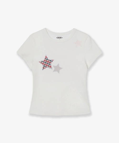 【新品未使用】aeae CHECK STAR Tシャツ（ZOZOTOWN限定色） CHECK STAR TEE（Tシャツ/カットソー）｜aeae（エーイーエーイー