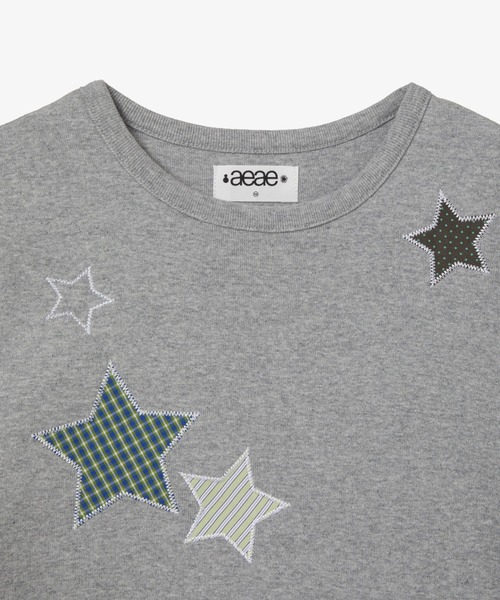 Tシャツ・カットソー [AEAE] CHECK STAR TEE セール】CHECK STAR TEE（Tシャツ/カットソー）｜aeae