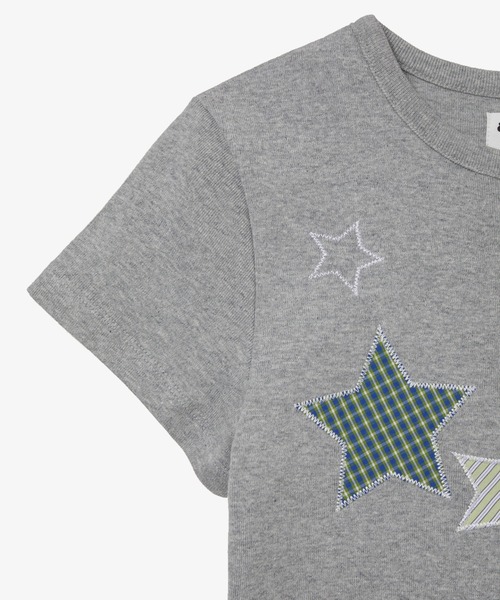 Tシャツ・カットソー AEAE CHECK STAR TEE 5BJH1105 CHECK STAR TEE（Tシャツ/カットソー）｜aeae（エーイーエーイー