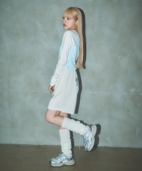 Poly Jam(ポリージャム)の「Sweat half pants /スウェットハーフパンツ(スウェットパンツ・レディース・ピンク/グレー・FREE)」の14枚目の写真