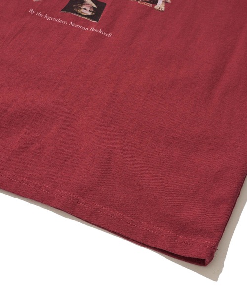 tシャツ 「THE SATURDAY EVENING POST」Cover girl グラフィックプリントリンガーTシャツ レディース メンズ THE SATURDAY EVENING POST】Cover girl グラフィックプリント