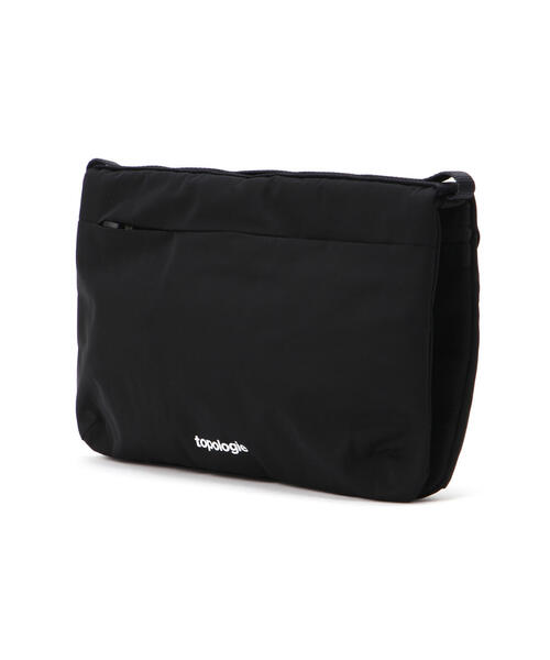 Topologie バッグ ブラック Topologie/トポロジー Flat Sacoche Small Tech Sateen フラット