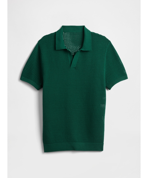 セール】クロシェ ジョニーカラー ポロシャツニット（ニット/セーター