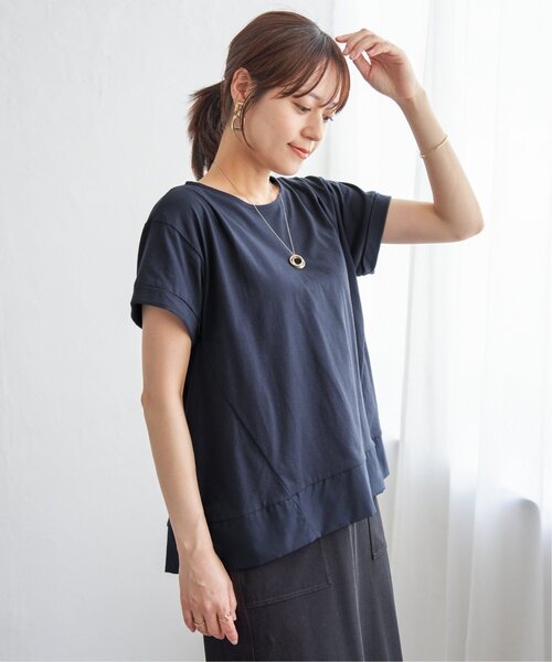 ikka(イッカ)の「Aライン裾切り替えカットソー(Tシャツ/カットソー・レディース・ブラック/グリーン/ネイビー/ベージュ・S/M/L)」の20枚目の写真