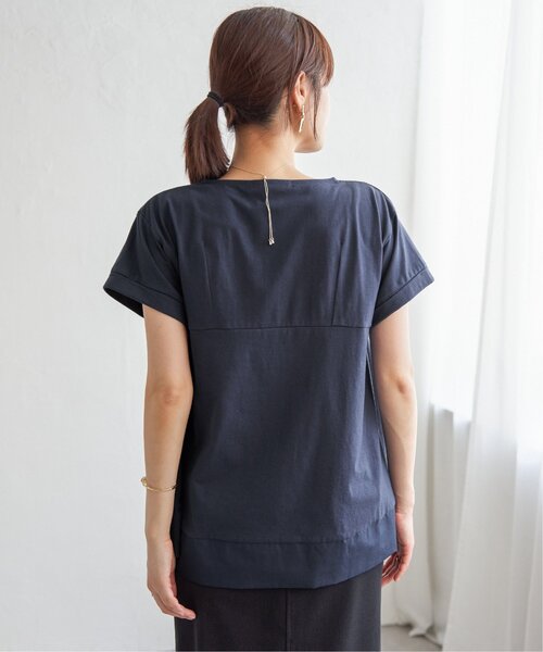 ikka（イッカ）の「Aライン裾切り替えカットソー（Tシャツ/カットソー・レディース・ブラック/グリーン/ネイビー/ベージュ・S/M/L）」の21枚目の写真