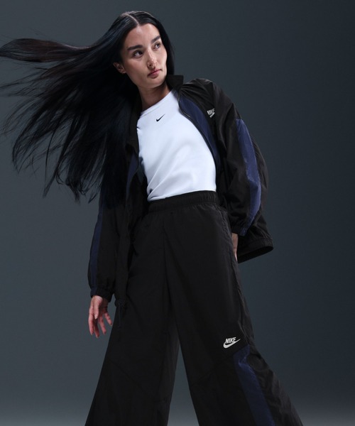 NIKE（ナイキ）の「NIKE AS W NSW WIDE LEG WVN PANT / ナイキ ウィメンズ NSW ワイド レッグ ウーヴン パンツ 【SP】（その他パンツ・レディース・ブラック・S/M/L）」の3枚目の写真