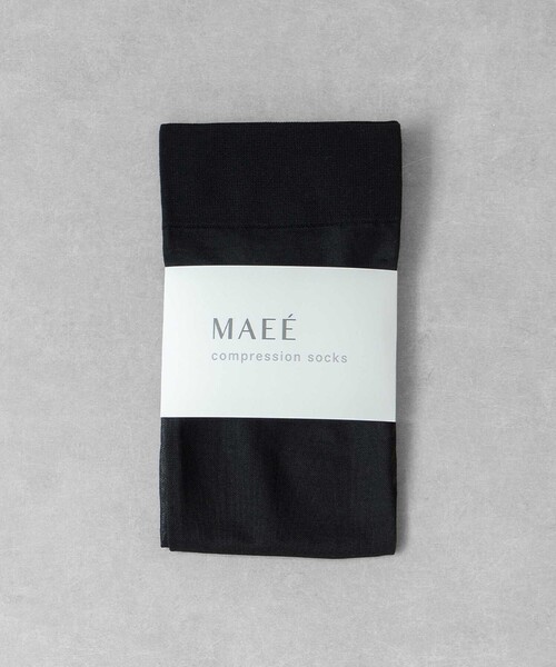green label relaxing(グリーンレーベルリラクシング)の「<MAEE>コンプレッション ソックス(シアー)/ 着圧ソックス / 靴下(ソックス/靴下・レディース・ホワイト/ブラック/ワイン/ダークグレー・FREE)」の3枚目の写真