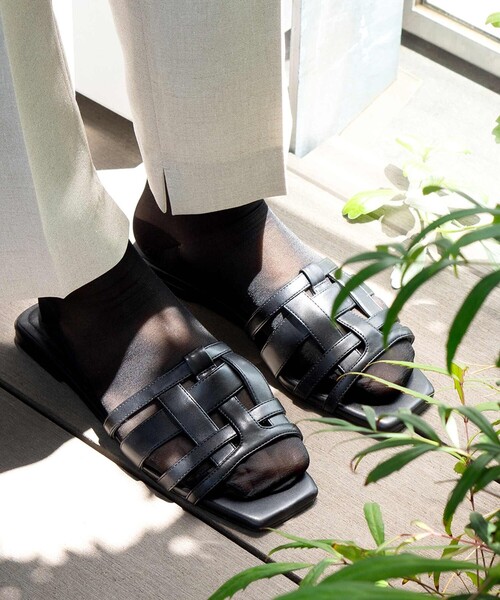 green label relaxing(グリーンレーベルリラクシング)の「<MAEE>コンプレッション ソックス(シアー)/ 着圧ソックス / 靴下(ソックス/靴下・レディース・ホワイト/ブラック/ワイン/ダークグレー・FREE)」の8枚目の写真