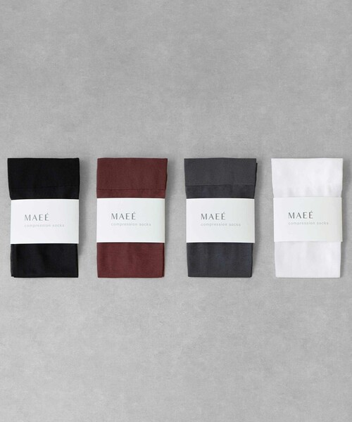 green label relaxing(グリーンレーベルリラクシング)の「<MAEE>コンプレッション ソックス(シアー)/ 着圧ソックス / 靴下(ソックス/靴下・レディース・ホワイト/ブラック/ワイン/ダークグレー・FREE)」の20枚目の写真