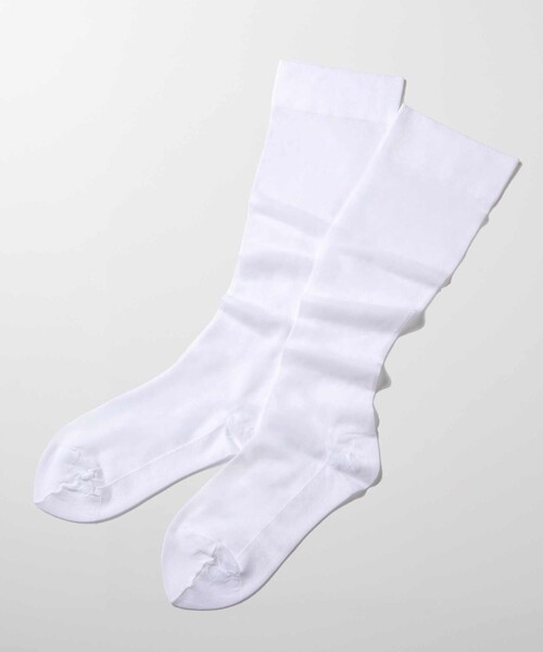 green label relaxing(グリーンレーベルリラクシング)の「<MAEE>コンプレッション ソックス(シアー)/ 着圧ソックス / 靴下(ソックス/靴下・レディース・ホワイト/ブラック/ワイン/ダークグレー・FREE)」の21枚目の写真