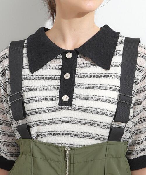 Cutie Blonde（キューティーブロンド）の「【S-LL】ナイロンハーフジップジャンスカ（ワンピース・レディース・ブラック/カーキ・01/02/03/04）」の9枚目の写真