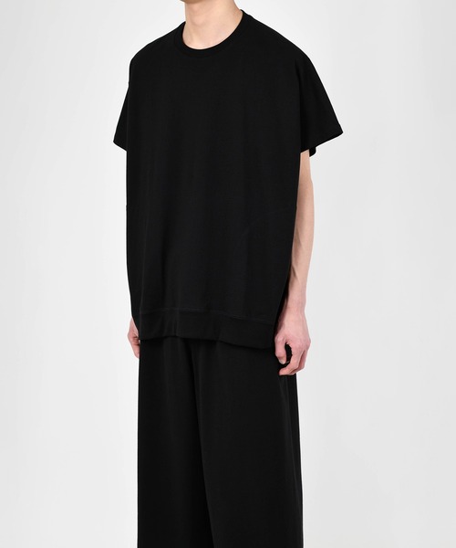 LAD MUSICIAN（ラッドミュージシャン）の「T-CLOTH SLEEVELESS PULLOVER（Tシャツ/カットソー・メンズ・ブルー系/ブラック・FREE）」の4枚目の写真