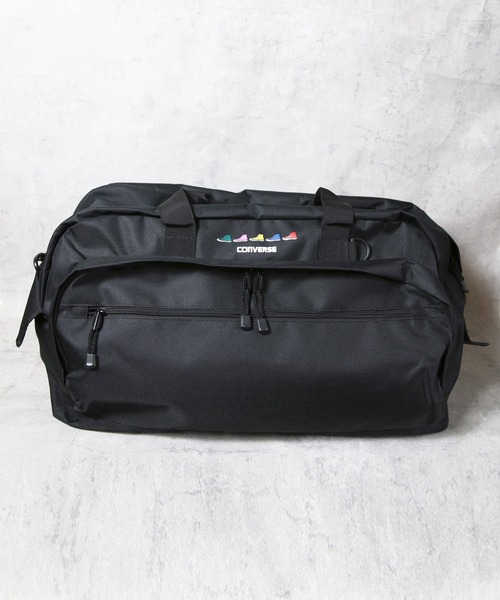 CONVERSE（コンバース）の「CONVERSE ビッグボストンバッグ（ボストンバッグ・メンズ・ホワイト/ブラック/ラベンダー・FREE）」の2枚目の写真