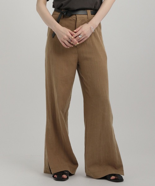 GEORGE'S（ジョージズ）の「サイドスリットパンツ（その他パンツ・レディース・ベージュ/ブラウン/ブラック・SMALL/MEDIUM）」の19枚目の写真