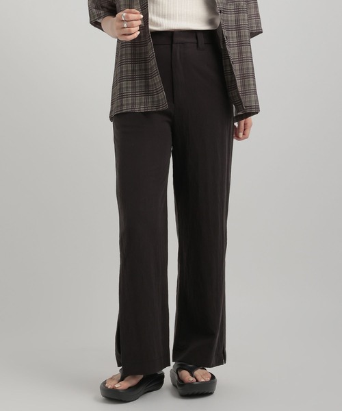 GEORGE'S（ジョージズ）の「サイドスリットパンツ（その他パンツ・レディース・ベージュ/ブラウン/ブラック・SMALL/MEDIUM）」の7枚目の写真