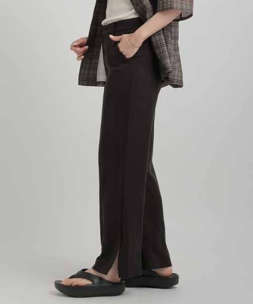 GEORGE'S（ジョージズ）の「サイドスリットパンツ（その他パンツ・レディース・ベージュ/ブラウン/ブラック・SMALL/MEDIUM）」の10枚目の写真