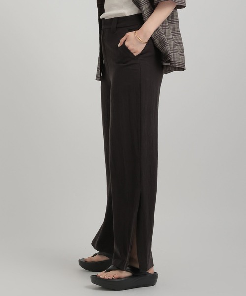 GEORGE'S（ジョージズ）の「サイドスリットパンツ（その他パンツ・レディース・ベージュ/ブラウン/ブラック・SMALL/MEDIUM）」の11枚目の写真