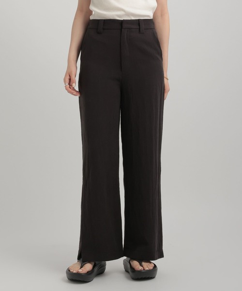 GEORGE'S（ジョージズ）の「サイドスリットパンツ（その他パンツ・レディース・ベージュ/ブラウン/ブラック・SMALL/MEDIUM）」の14枚目の写真