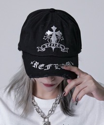 DimMoire ディムモアール キャップ REFLEM DimMoire ディムモアール ダメージ刺繍 ロゴ キャップ REFLEM