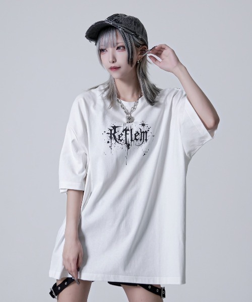 REFLEM(レフレム)の「『REFLEM/レフレム』クロス刺繍ダメージデニムCAP(キャップ・レディース・ブラック×パープル/ブラック×ホワイト/グレー/ブラック×ピンク・FREE)」の11枚目の写真
